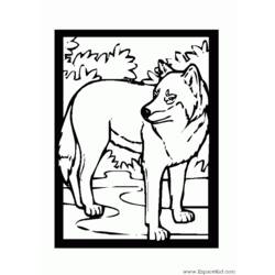 Dessin à colorier: Loup (Animaux) #10603 - Coloriages à Imprimer Gratuits