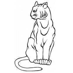 Dessin à colorier: Lynx (Animaux) #10793 - Coloriages à Imprimer Gratuits