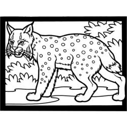 Dessin à colorier: Lynx (Animaux) #10810 - Coloriages à Imprimer Gratuits