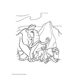 Dessin à colorier: Mammouth (Animaux) #19234 - Coloriages à Imprimer Gratuits