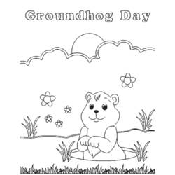 Dessin à colorier: Marmotte (Animaux) #10926 - Coloriages à Imprimer Gratuits