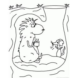 Dessin à colorier: Marmotte (Animaux) #10956 - Coloriages à Imprimer Gratuits