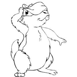 Dessin à colorier: Marmotte (Animaux) #10991 - Coloriages à Imprimer Gratuits