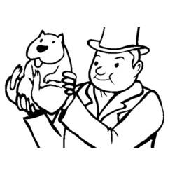 Dessin à colorier: Marmotte (Animaux) #11002 - Coloriages à Imprimer Gratuits