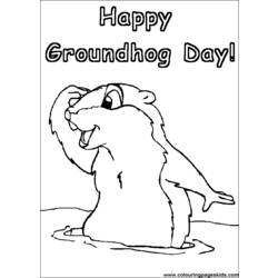 Dessin à colorier: Marmotte (Animaux) #11003 - Coloriages à Imprimer Gratuits