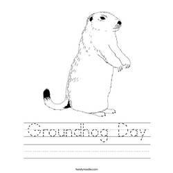 Dessin à colorier: Marmotte (Animaux) #11075 - Coloriages à Imprimer Gratuits