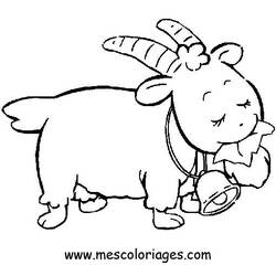Dessin à colorier: Mouton (Animaux) #11397 - Coloriages à Imprimer Gratuits
