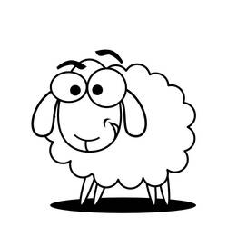 Dessin à colorier: Mouton (Animaux) #11400 - Coloriages à Imprimer Gratuits