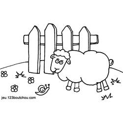 Dessin à colorier: Mouton (Animaux) #11539 - Coloriages à Imprimer Gratuits