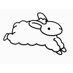 Dessin à colorier: Mouton (Animaux) #11551 - Coloriages à Imprimer Gratuits