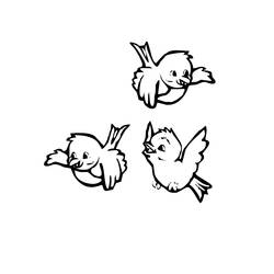 Dessin à colorier: Oiseaux (Animaux) #11842 - Coloriages à Imprimer Gratuits