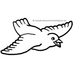 Dessin à colorier: Oiseaux (Animaux) #11940 - Coloriages à Imprimer Gratuits
