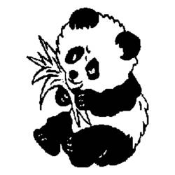Dessin à colorier: Panda (Animaux) #12438 - Coloriages à Imprimer Gratuits