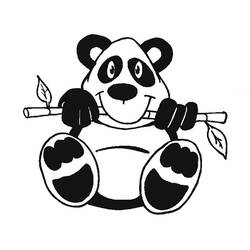 Dessin à colorier: Panda (Animaux) #12440 - Coloriages à Imprimer Gratuits