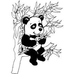 Dessin à colorier: Panda (Animaux) #12448 - Coloriages à Imprimer Gratuits