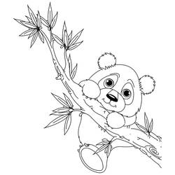Dessin à colorier: Panda (Animaux) #12453 - Coloriages à Imprimer Gratuits