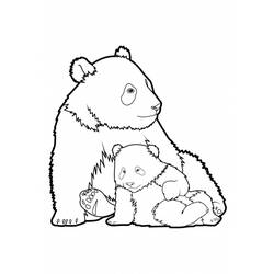 Dessin à colorier: Panda (Animaux) #12454 - Coloriages à Imprimer Gratuits