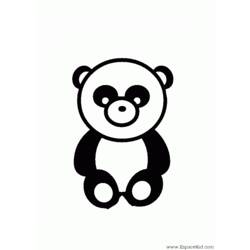 Dessin à colorier: Panda (Animaux) #12458 - Coloriages à Imprimer Gratuits