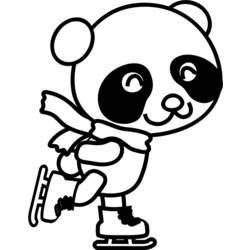 Dessin à colorier: Panda (Animaux) #12493 - Coloriages à Imprimer Gratuits