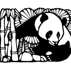 Dessin à colorier: Panda (Animaux) #12497 - Coloriages à Imprimer Gratuits