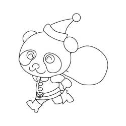 Dessin à colorier: Panda (Animaux) #12524 - Coloriages à Imprimer Gratuits