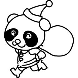 Dessin à colorier: Panda (Animaux) #12544 - Coloriages à Imprimer Gratuits