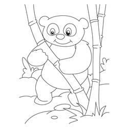 Dessin à colorier: Panda (Animaux) #12550 - Coloriages à Imprimer Gratuits