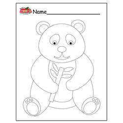 Dessin à colorier: Panda (Animaux) #12580 - Coloriages à Imprimer Gratuits