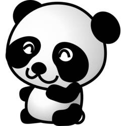 Dessin à colorier: Panda (Animaux) #12585 - Coloriages à Imprimer Gratuits