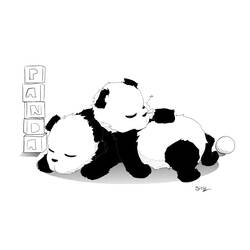 Dessin à colorier: Panda (Animaux) #12612 - Coloriages à Imprimer Gratuits