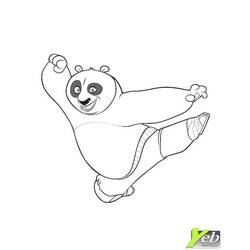 Dessin à colorier: Panda (Animaux) #12613 - Coloriages à Imprimer Gratuits