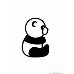 Dessin à colorier: Panda (Animaux) #12616 - Coloriages à Imprimer Gratuits