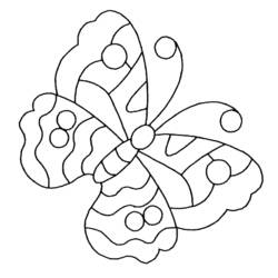 Dessin à colorier: Papillon (Animaux) #15670 - Coloriages à Imprimer Gratuits