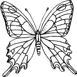 Dessin à colorier: Papillon (Animaux) #15676 - Coloriages à Imprimer Gratuits