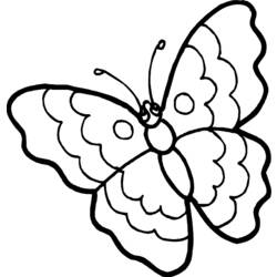 Dessin à colorier: Papillon (Animaux) #15681 - Coloriages à Imprimer Gratuits