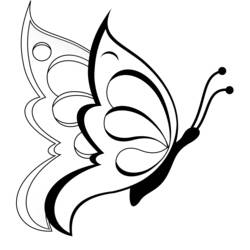 Dessin à colorier: Papillon (Animaux) #15684 - Coloriages à Imprimer Gratuits