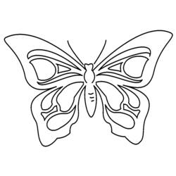 Dessin à colorier: Papillon (Animaux) #15707 - Coloriages à Imprimer Gratuits
