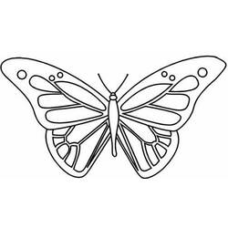 Dessin à colorier: Papillon (Animaux) #15744 - Coloriages à Imprimer Gratuits