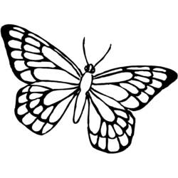 Dessin à colorier: Papillon (Animaux) #15768 - Coloriages à Imprimer Gratuits