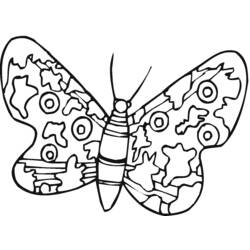Dessin à colorier: Papillon (Animaux) #15769 - Coloriages à Imprimer Gratuits