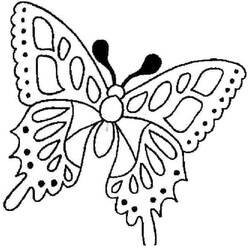 Dessin à colorier: Papillon (Animaux) #15781 - Coloriages à Imprimer Gratuits