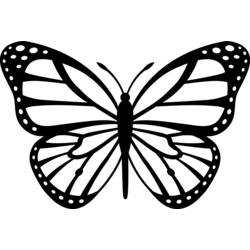 Dessin à colorier: Papillon (Animaux) #15834 - Coloriages à Imprimer Gratuits