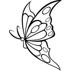 Dessin à colorier: Papillon (Animaux) #15848 - Coloriages à Imprimer Gratuits