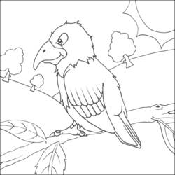 Dessin à colorier: Perroquet (Animaux) #16128 - Coloriages à Imprimer Gratuits