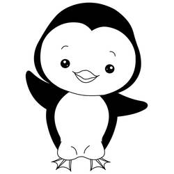 Dessin à colorier: Pingouin (Animaux) #16827 - Coloriages à Imprimer Gratuits