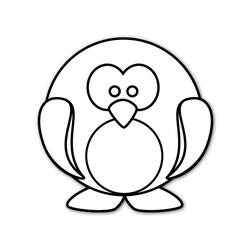 Dessin à colorier: Pingouin (Animaux) #16846 - Coloriages à Imprimer Gratuits