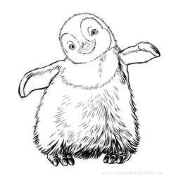 Dessin à colorier: Pingouin (Animaux) #16887 - Coloriages à Imprimer Gratuits