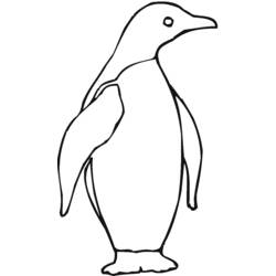 Dessin à colorier: Pingouin (Animaux) #16900 - Coloriages à Imprimer Gratuits