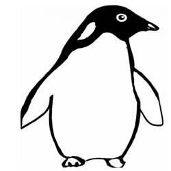 Dessin à colorier: Pingouin (Animaux) #16979 - Coloriages à Imprimer Gratuits