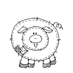 Dessin à colorier: Porc (Animaux) #17634 - Coloriages à Imprimer Gratuits